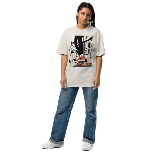 Largo do seminário skate - Oversized faded t-shirt unissexo