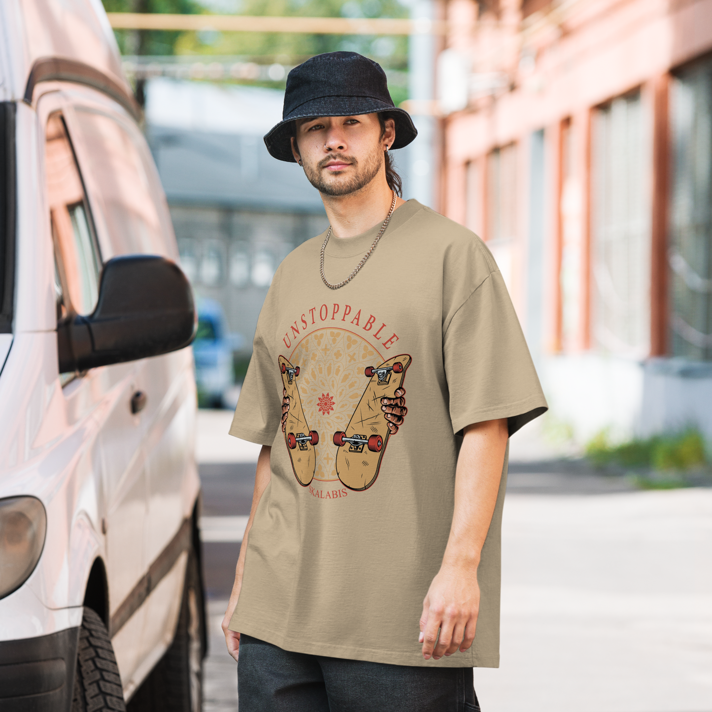 Skalabis Skate 16 - Oversized faded t-shirt unissexo