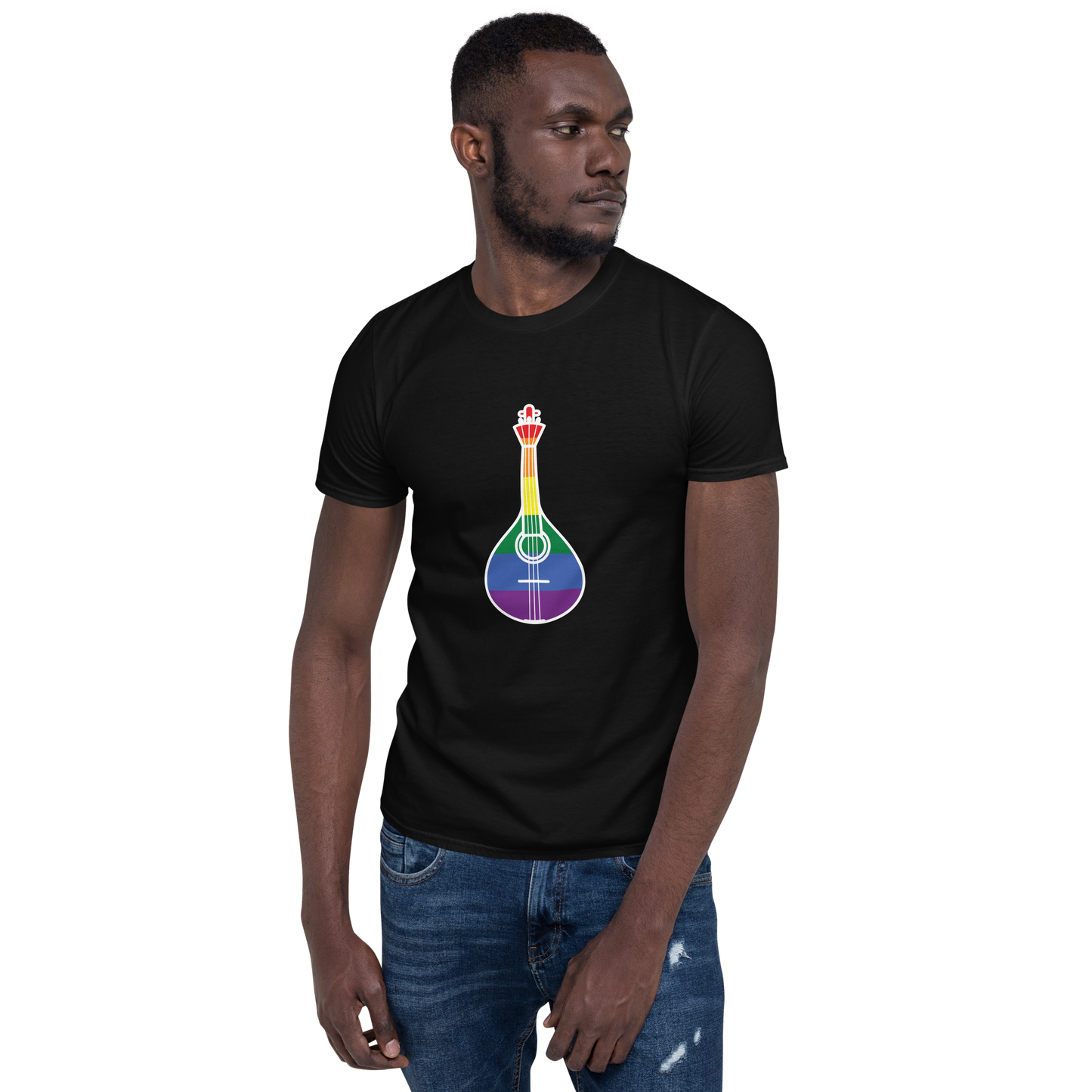 Guitarra portuguesa LGBTQIA+ - T-shirt Gildan unissexo