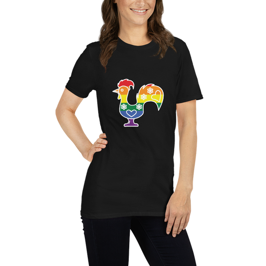 Galo de Barcelos LGBTQIA+ - T-shirt Gildan unissexo