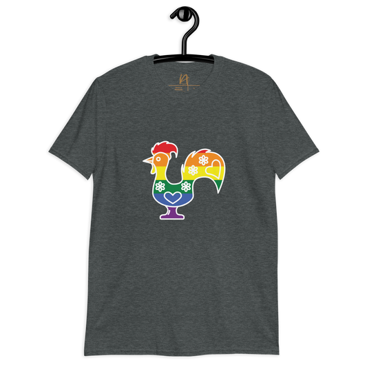 Galo de Barcelos LGBTQIA+ - T-shirt Gildan unissexo