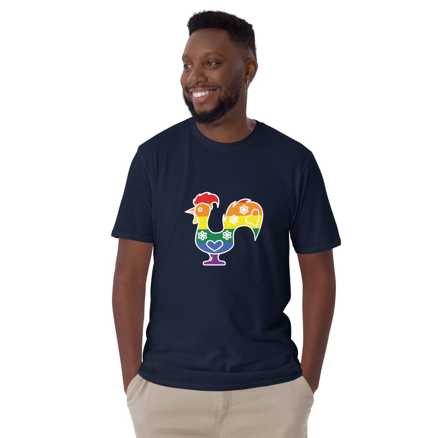 Galo de Barcelos LGBTQIA+ - T-shirt Gildan unissexo