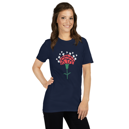 Cravo de Abril pombas - T-shirt Gildan unissexo