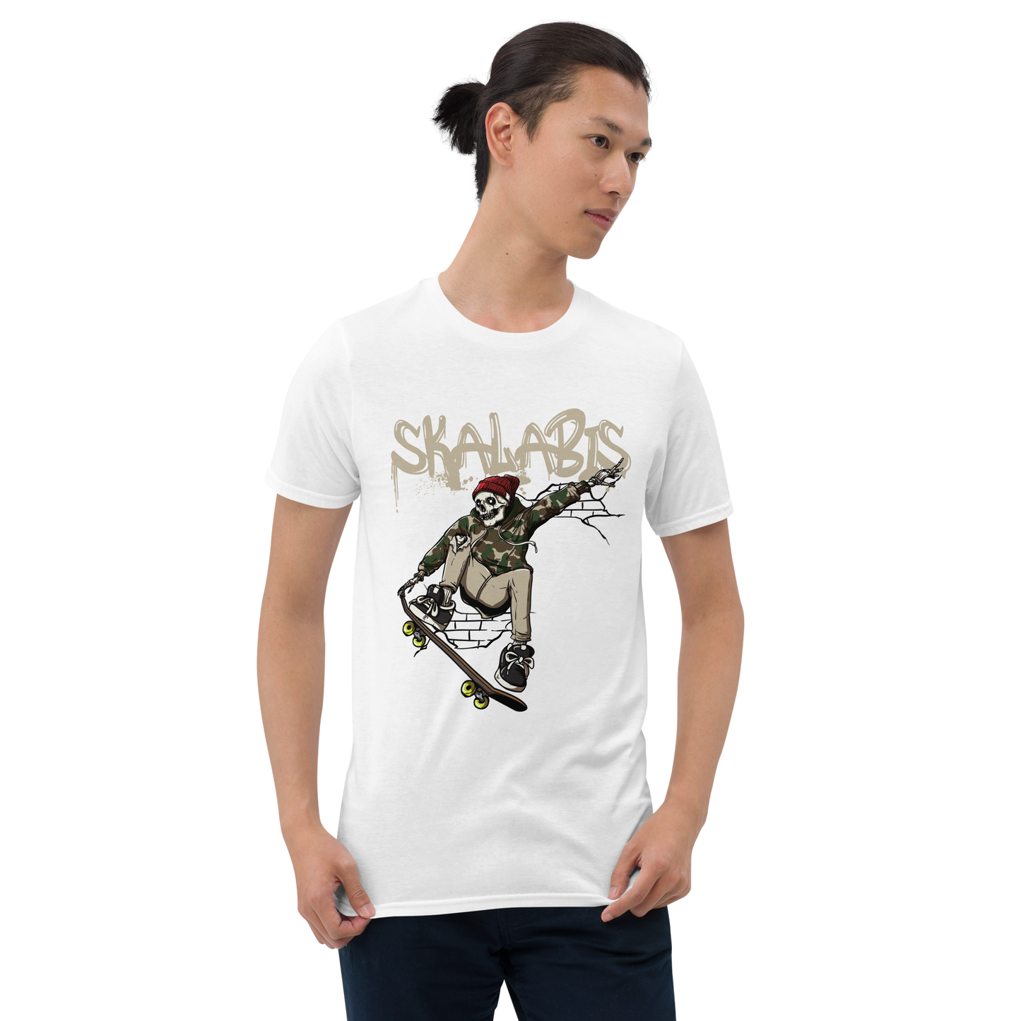 Skalabis skull 02 - T-shirt Gildan unissexo