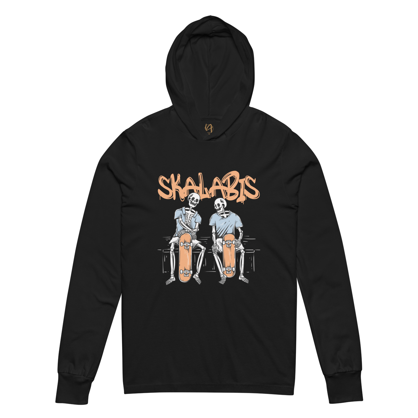 Skalabis skull 01 - Hooded long-sleeve Bella + Canvas unissexo