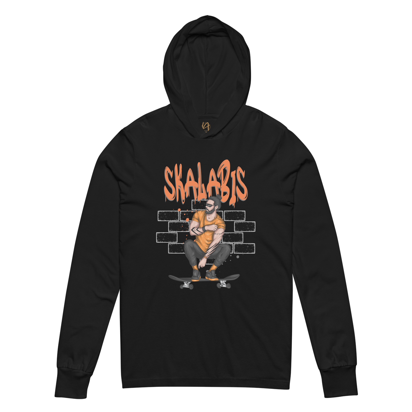 Skalabis style 03 - Hooded long-sleeve Bella + Canvas unissexo