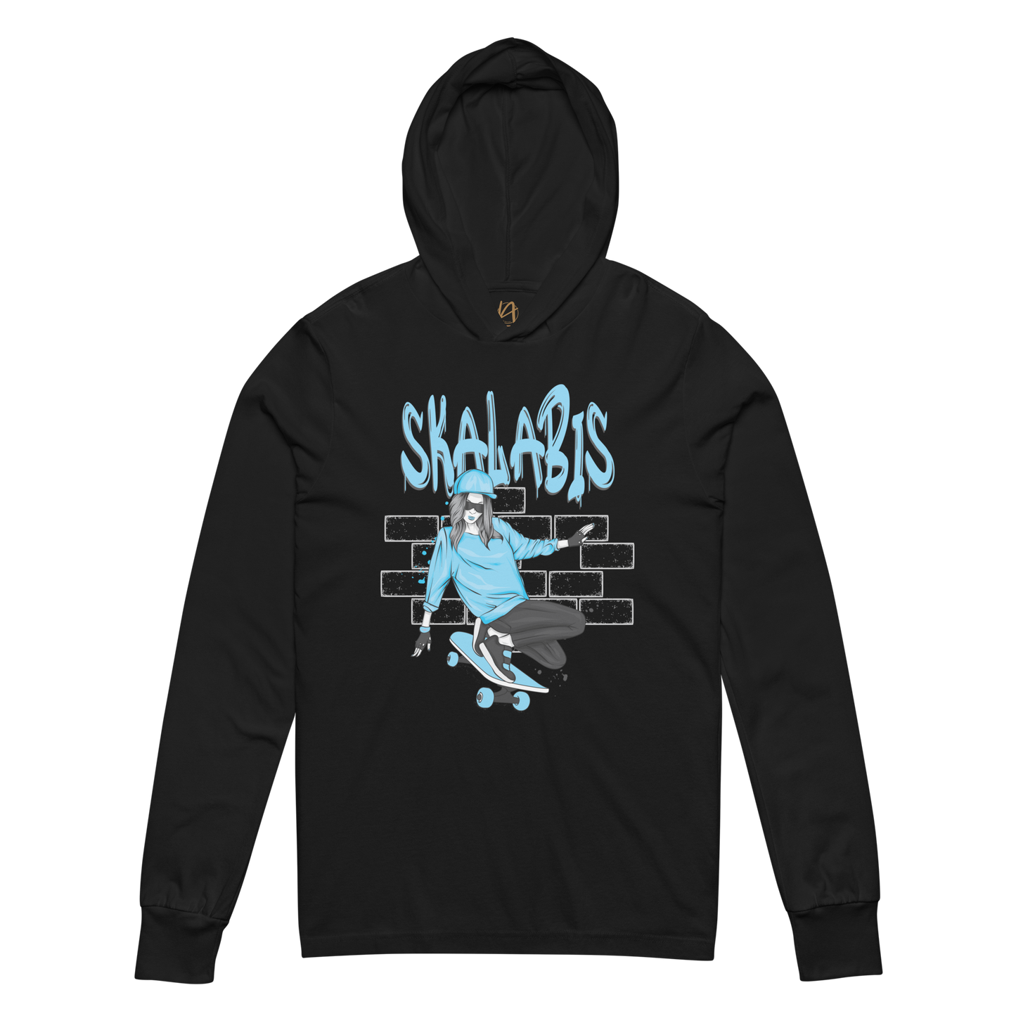 Skalabis style 02 - Hooded long-sleeve Bella + Canvas unissexo