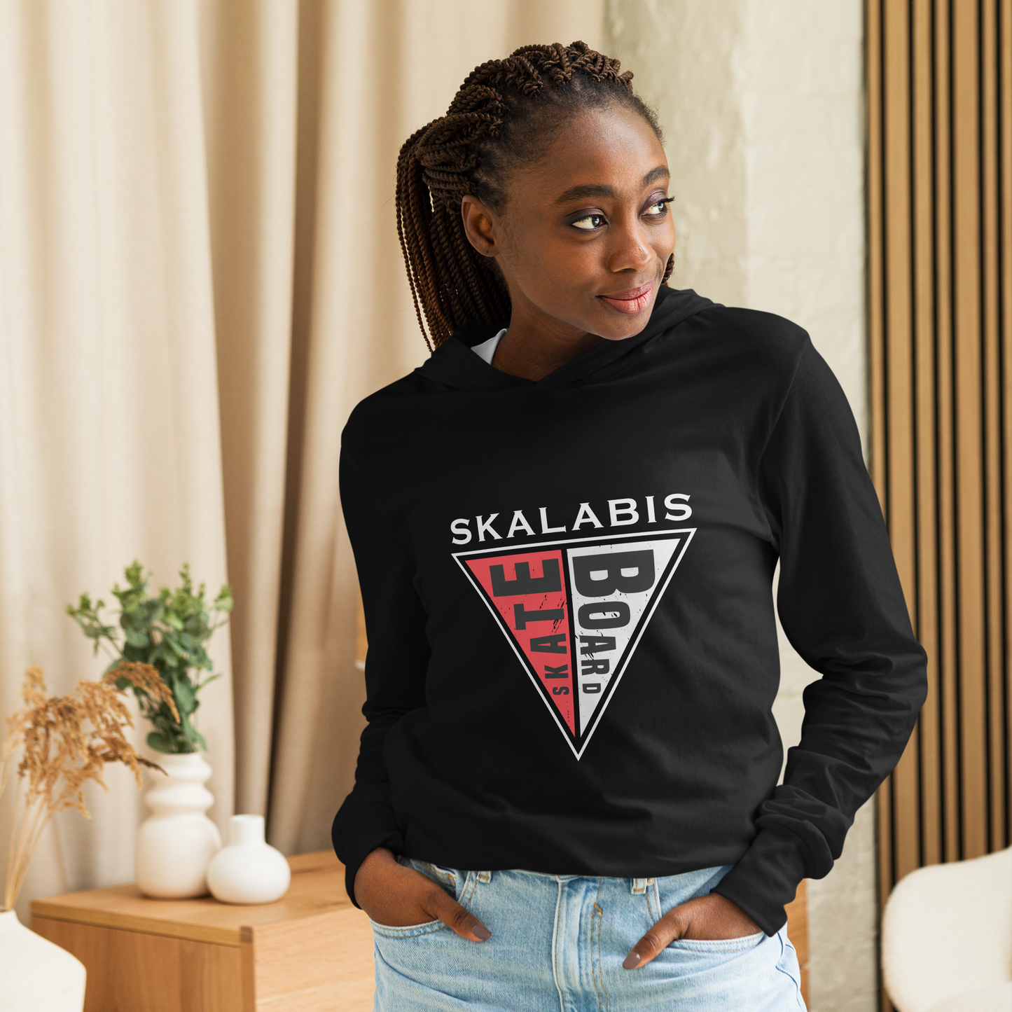 Skalabis skate 15 - Hooded long-sleeve Bella + Canvas unissexo