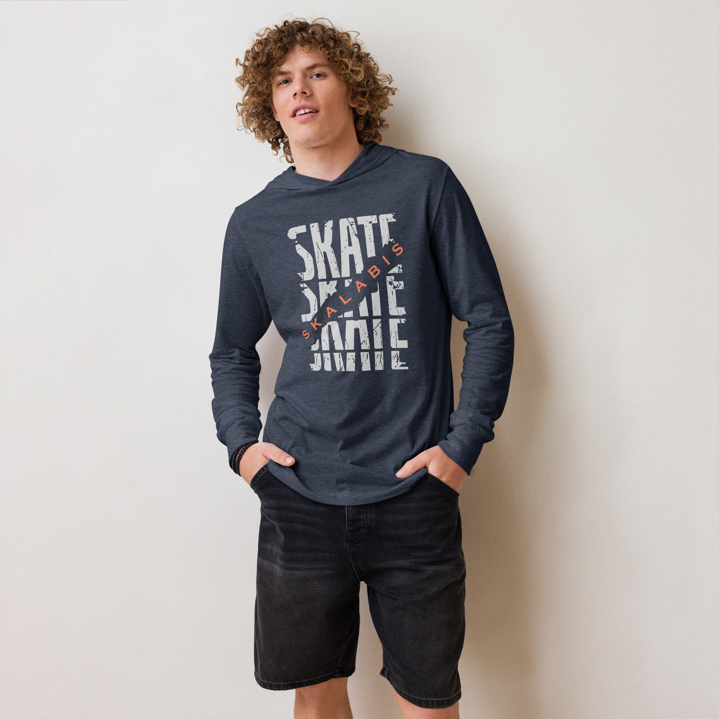 Skalabis skate - Hooded long-sleeve Bella + Canvas unissexo