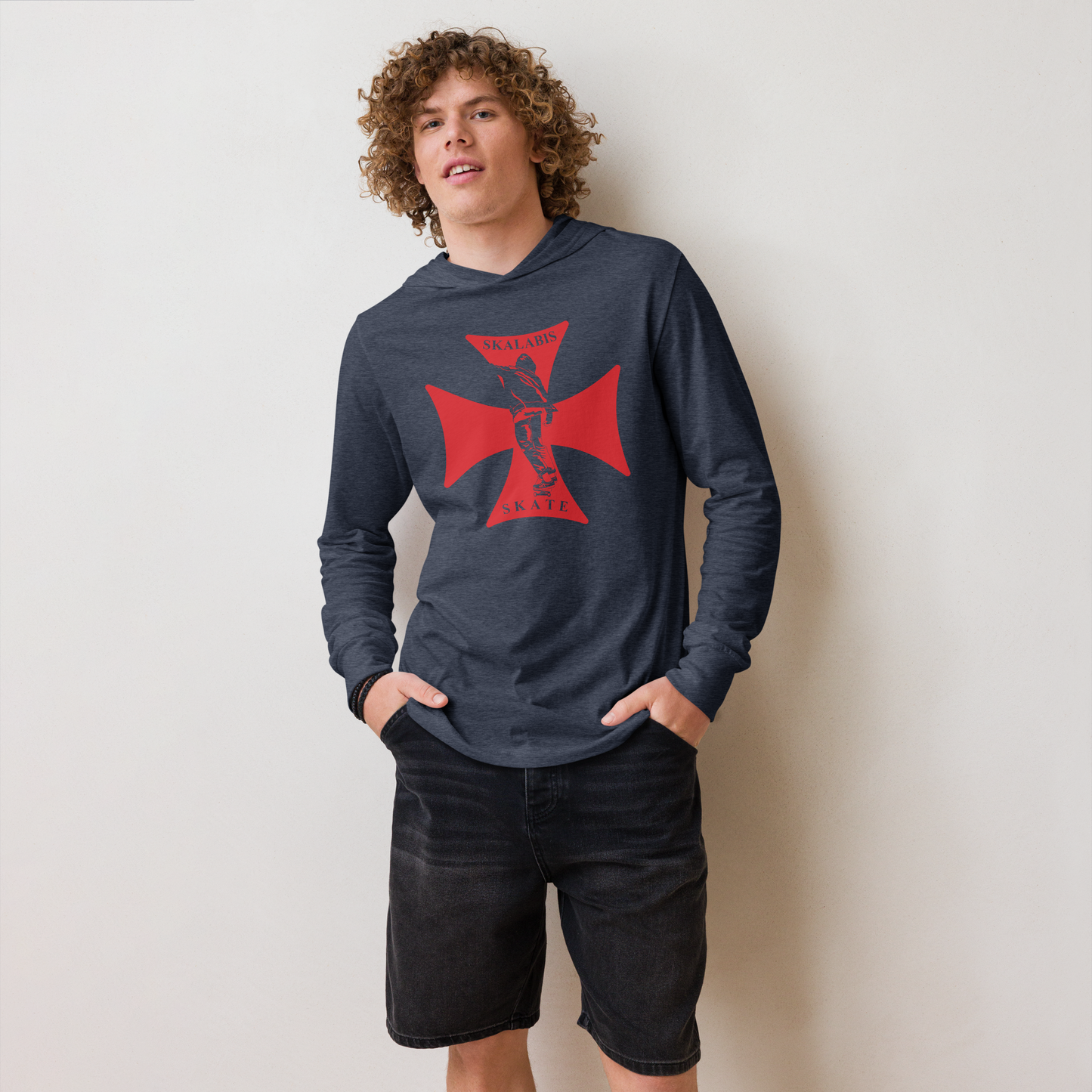 Skalabis skate 08 - Hooded long-sleeve Bella + Canvas unissexo