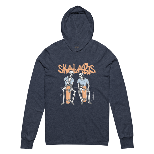 Skalabis skull 01 - Hooded long-sleeve Bella + Canvas unissexo