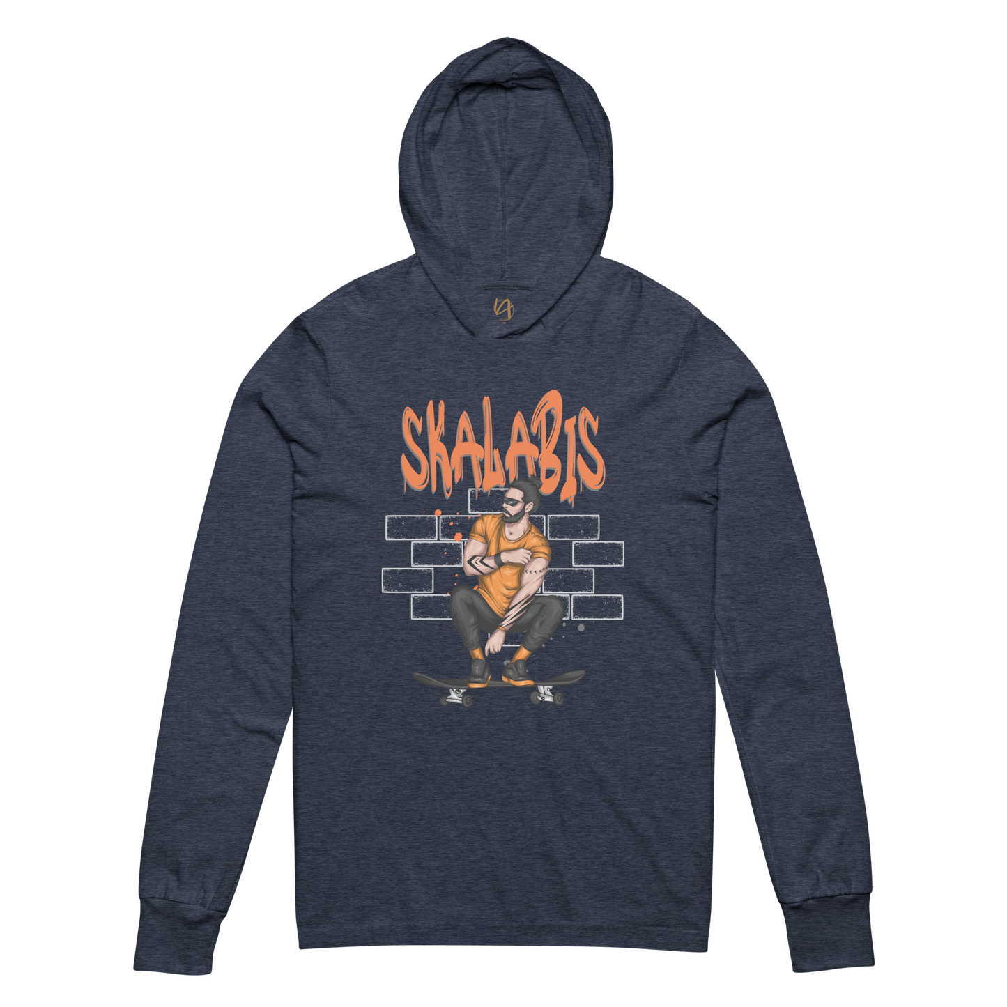 Skalabis style 03 - Hooded long-sleeve Bella + Canvas unissexo