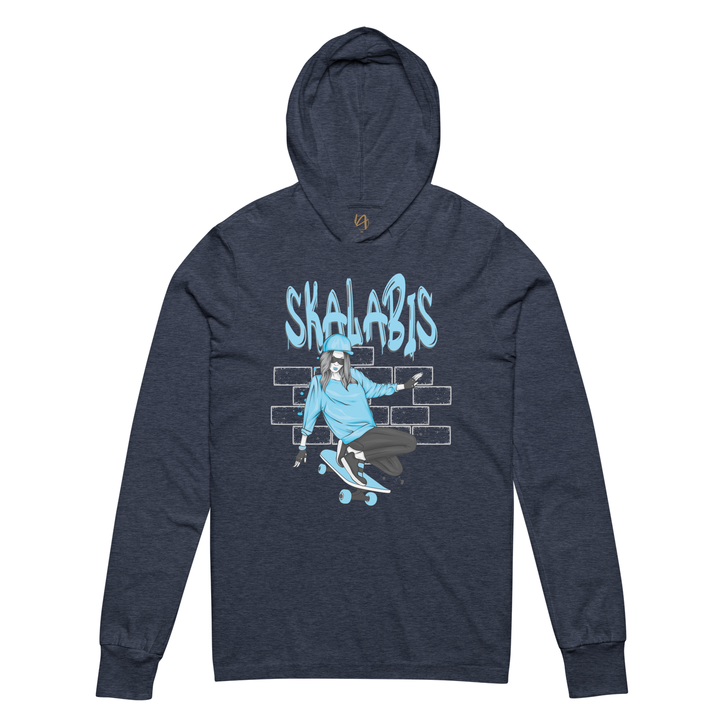 Skalabis style 02 - Hooded long-sleeve Bella + Canvas unissexo