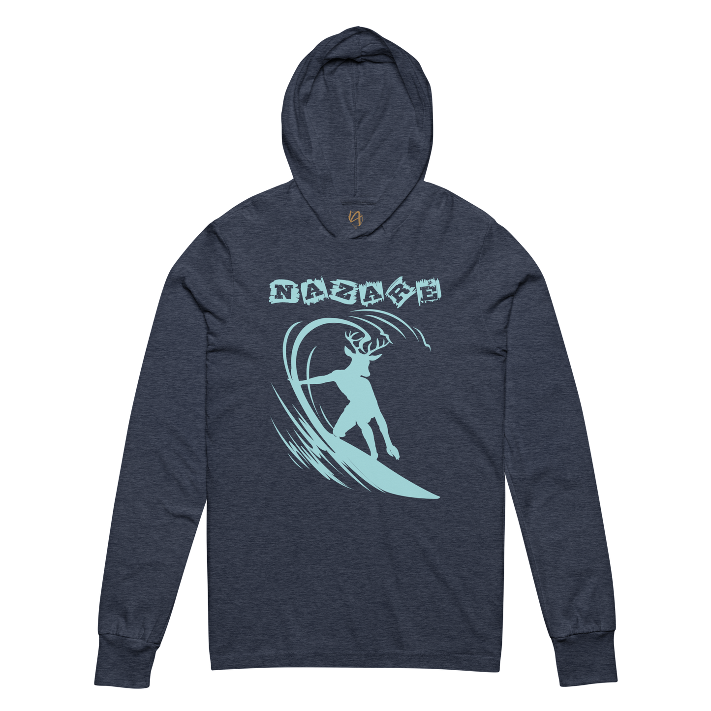 Nazaré surf 01 - long-sleeve Hooded Bella + Canvas unissexo