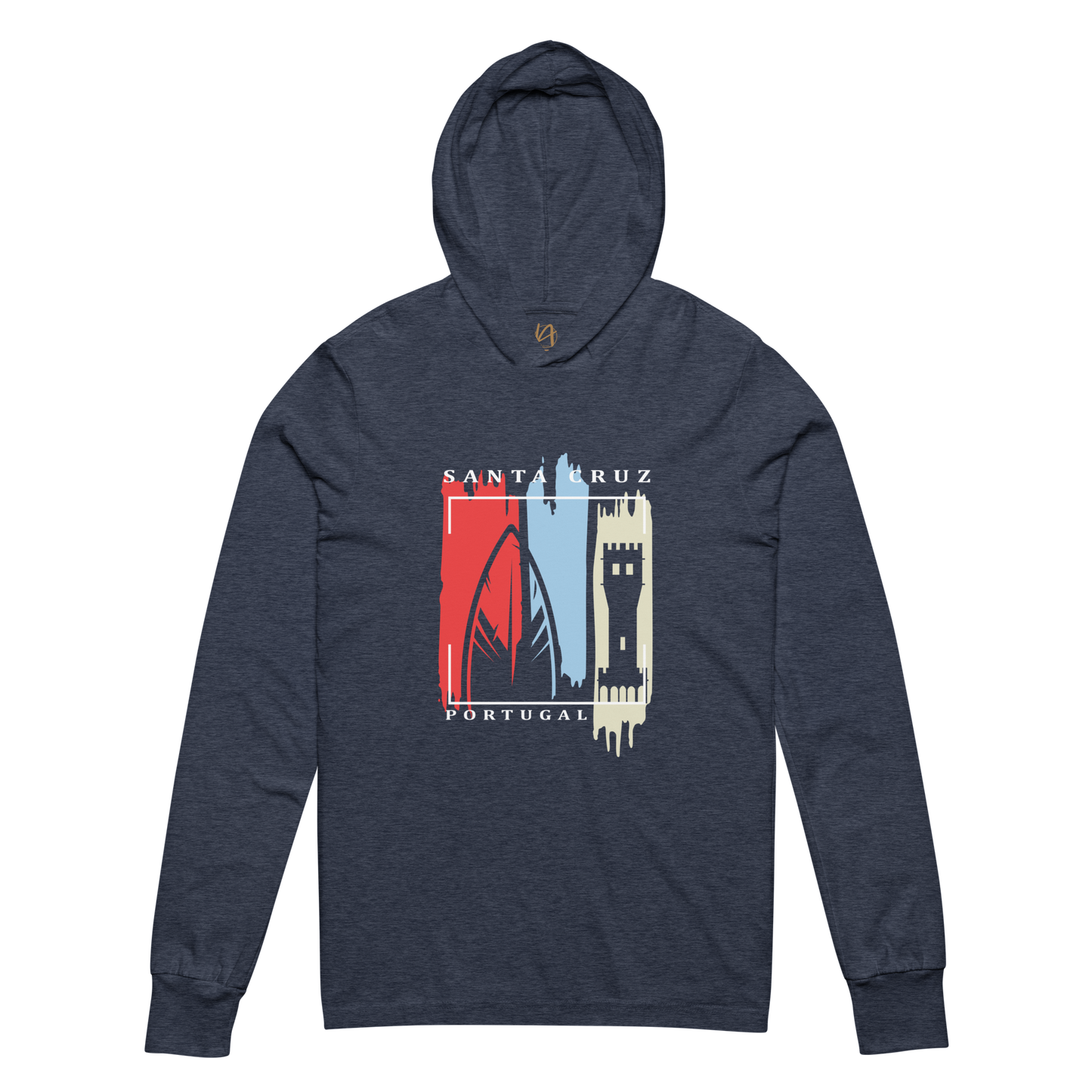 Santa Cruz Portugal - Hooded long-sleeve Bella + Canvas unissexo