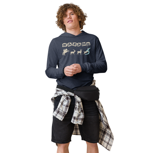 Nazaré surf 09 - long-sleeve Hooded Bella + Canvas unissexo