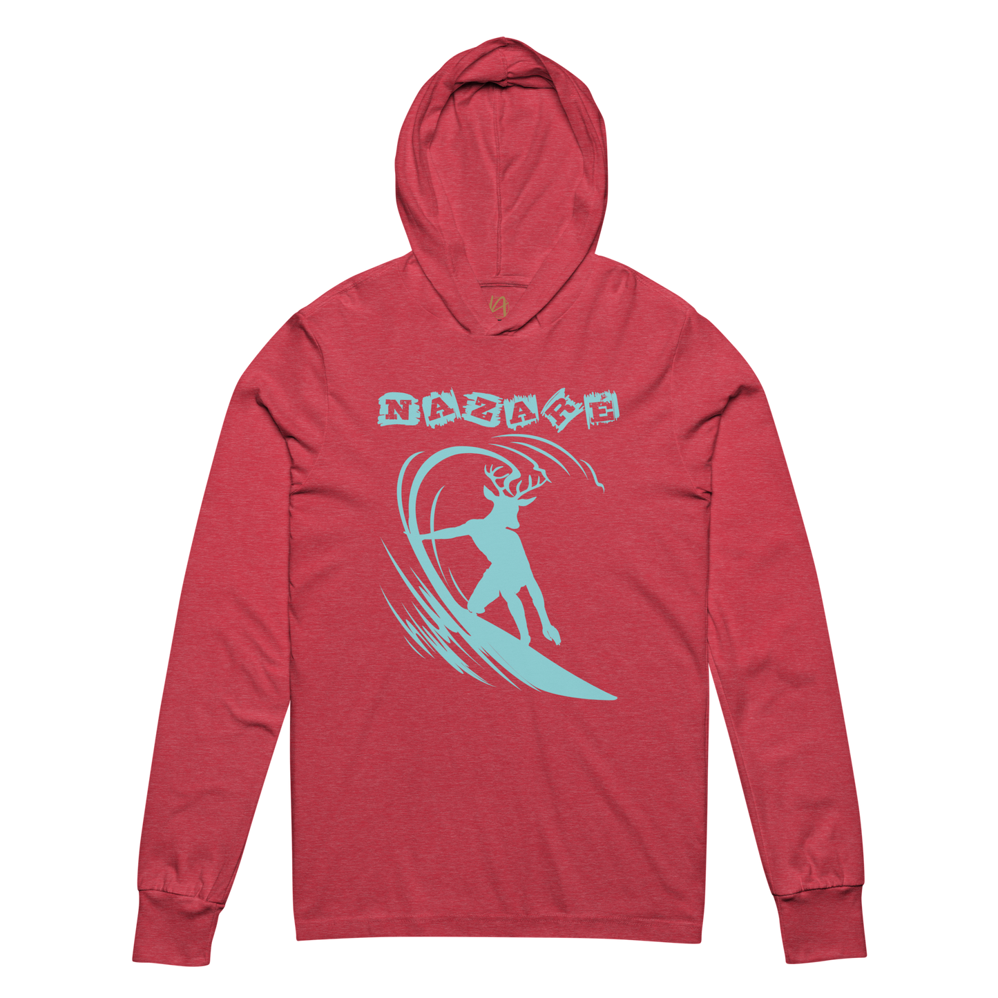 Nazaré surf 01 - long-sleeve Hooded Bella + Canvas unissexo