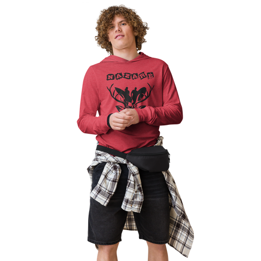 Nazaré surf 14 - long-sleeve Hooded Bella + Canvas unissexo