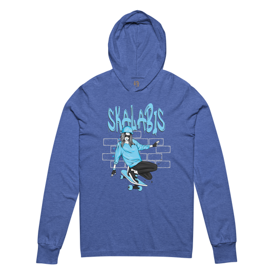 Skalabis style 02 - Hooded long-sleeve Bella + Canvas unissexo