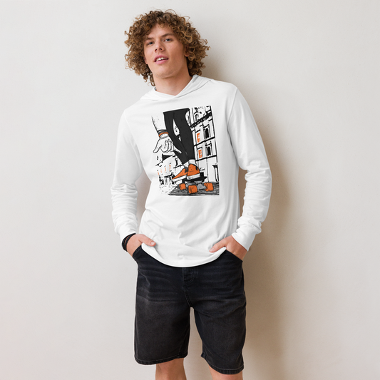 Largo do seminário skate - Hooded long-sleeve Bella + Canvas unissexo