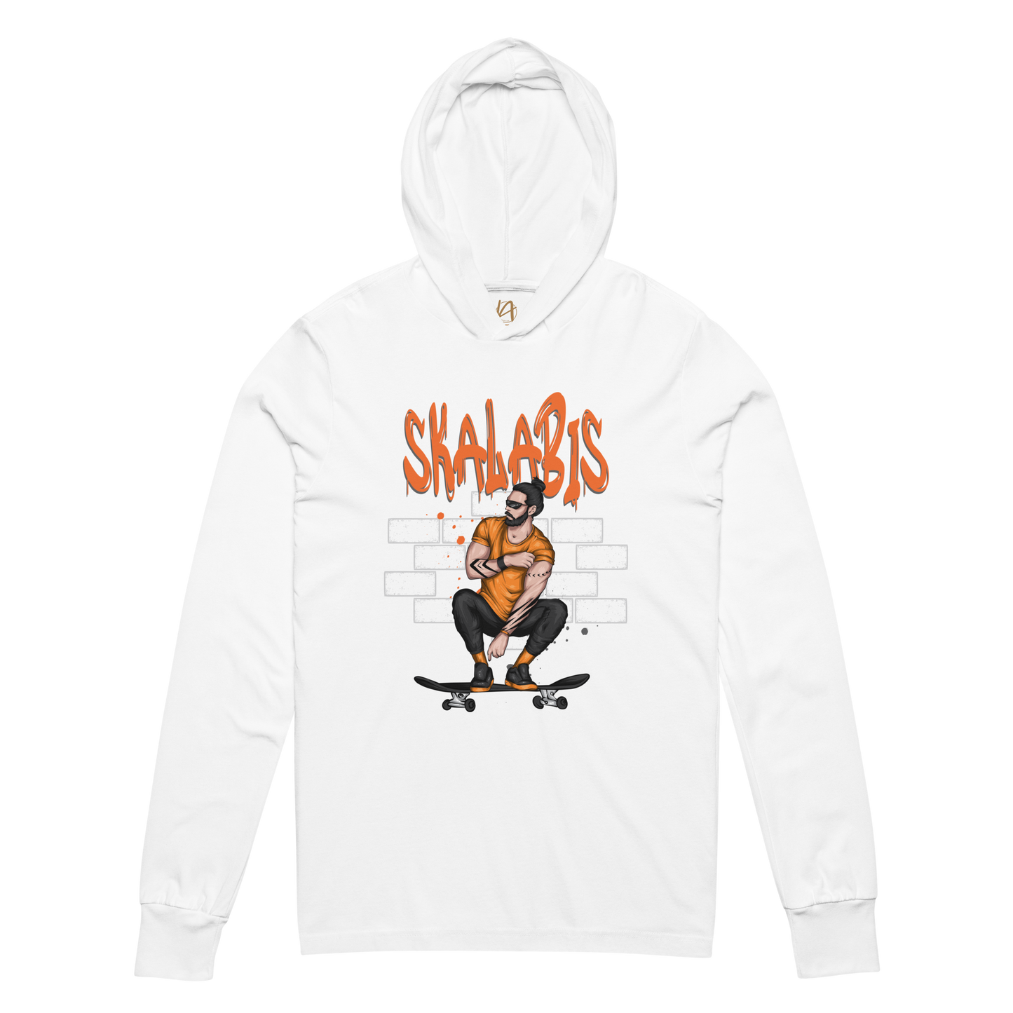 Skalabis style 03 - Hooded long-sleeve Bella + Canvas unissexo