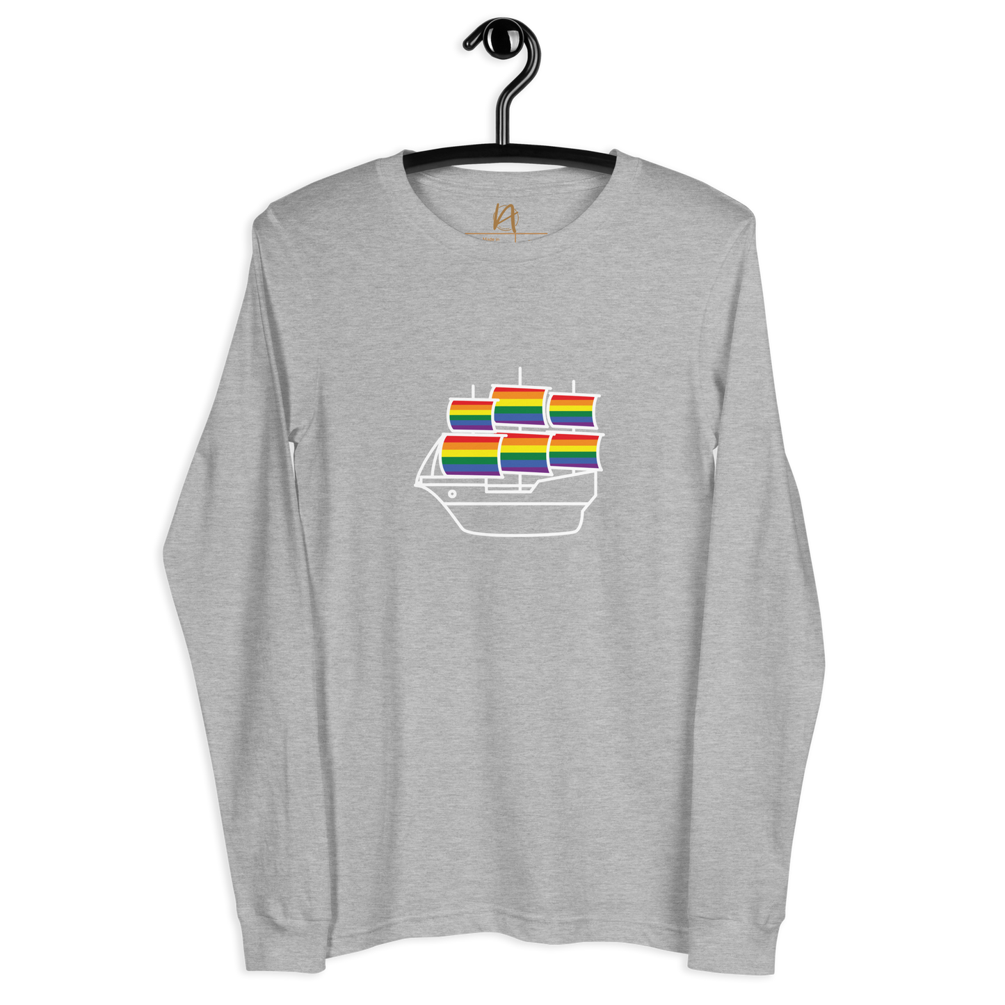 Caravela portuguesa LGBTQIA+ - Long sleeve Bella + Canvas unissexo