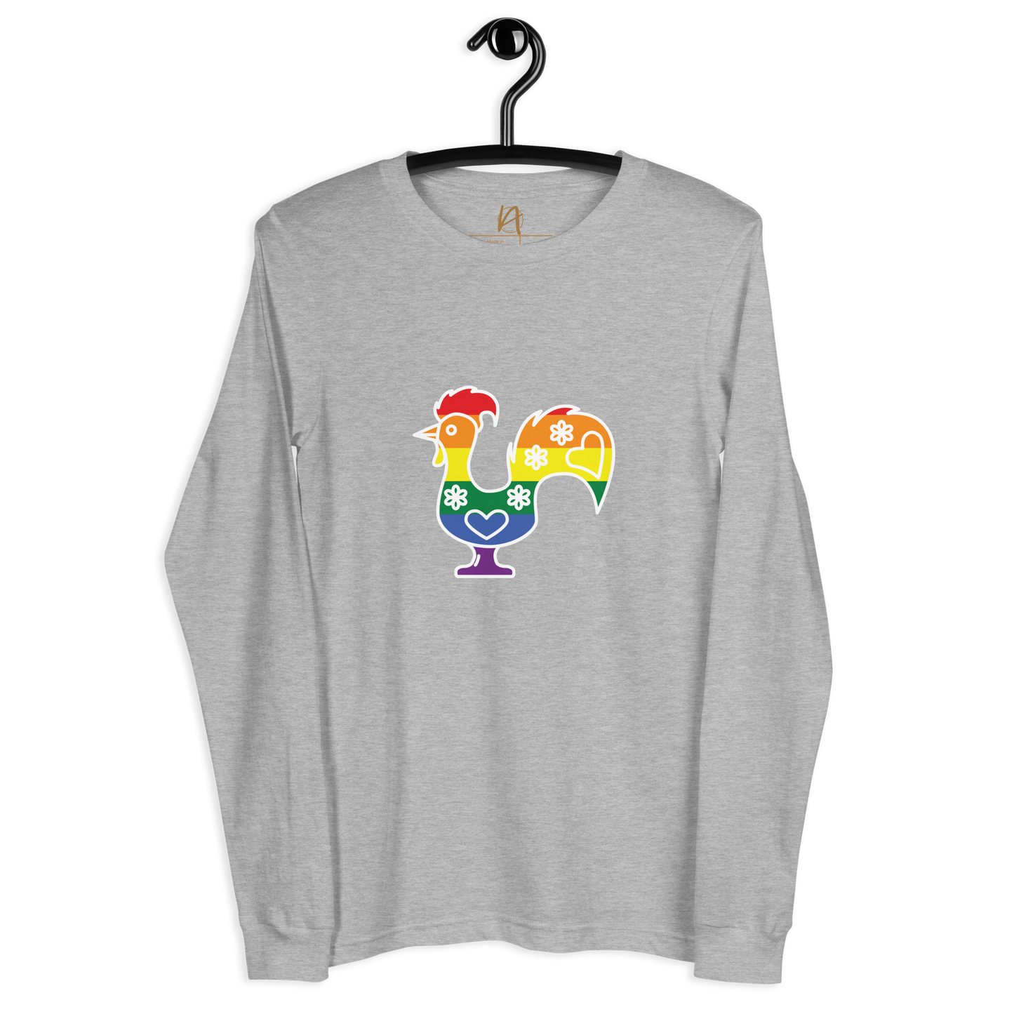 Galo de Barcelos LGBTQIA+ - Long sleeve Bella + Canvas unissexo