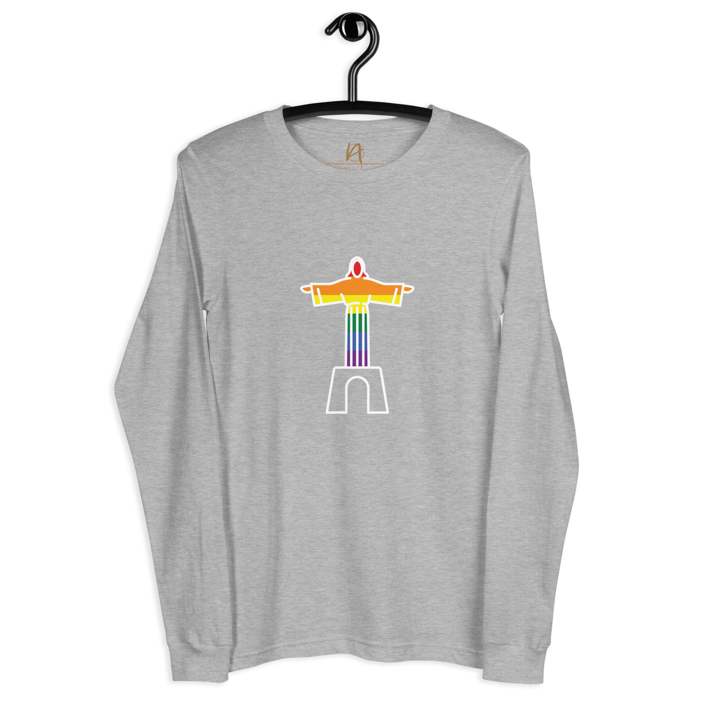 Cristo Rei - LGBTQIA+ - Long sleeve Bella + Canvas unissexo