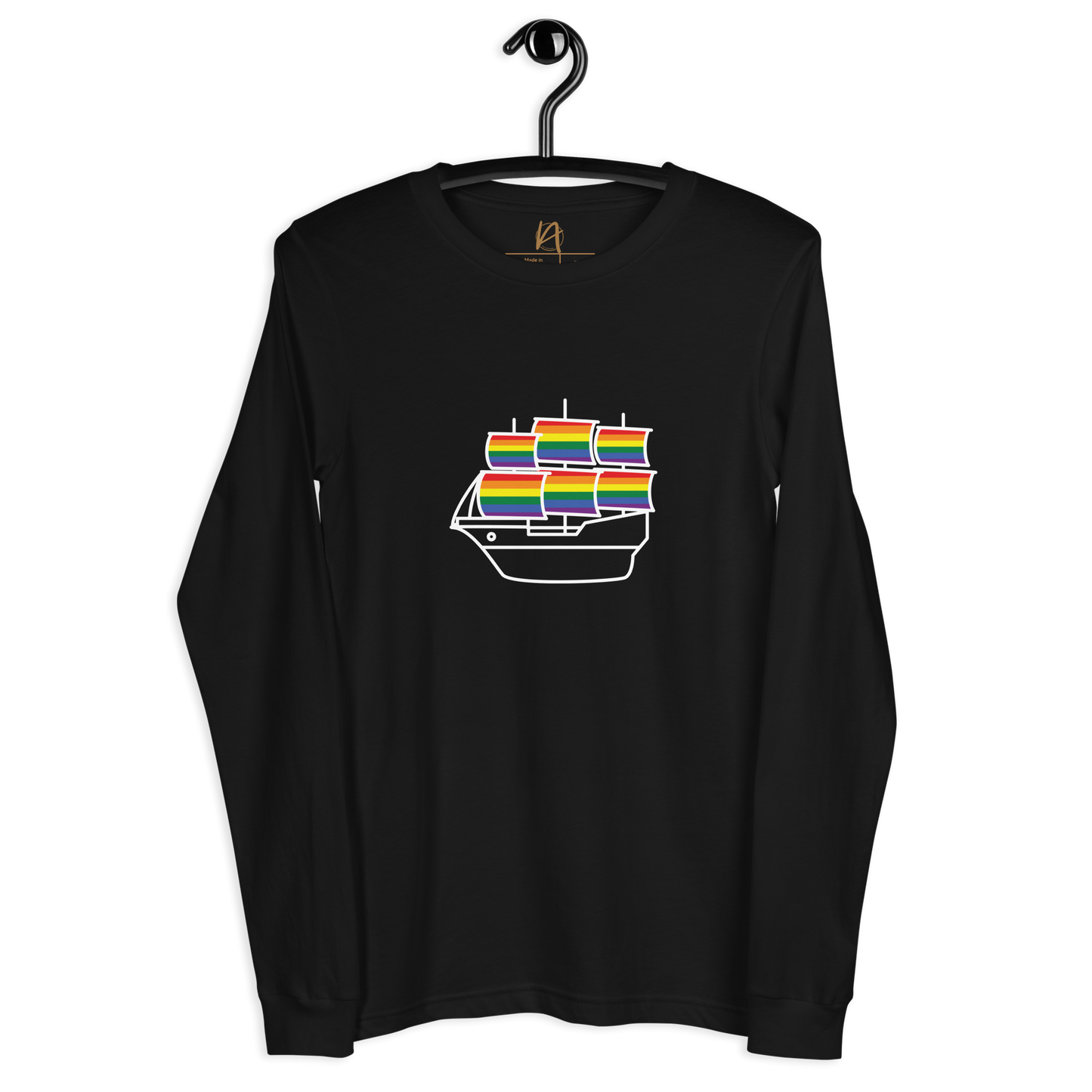 Caravela portuguesa LGBTQIA+ - Long sleeve Bella + Canvas unissexo