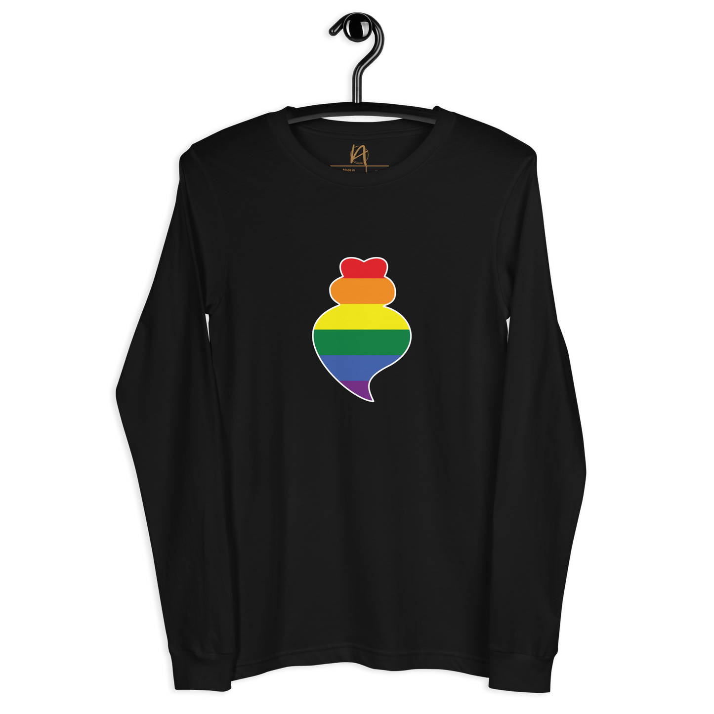 Coração de viana LGBTQIA+ - Long sleeve Bella + Canvas unissexo