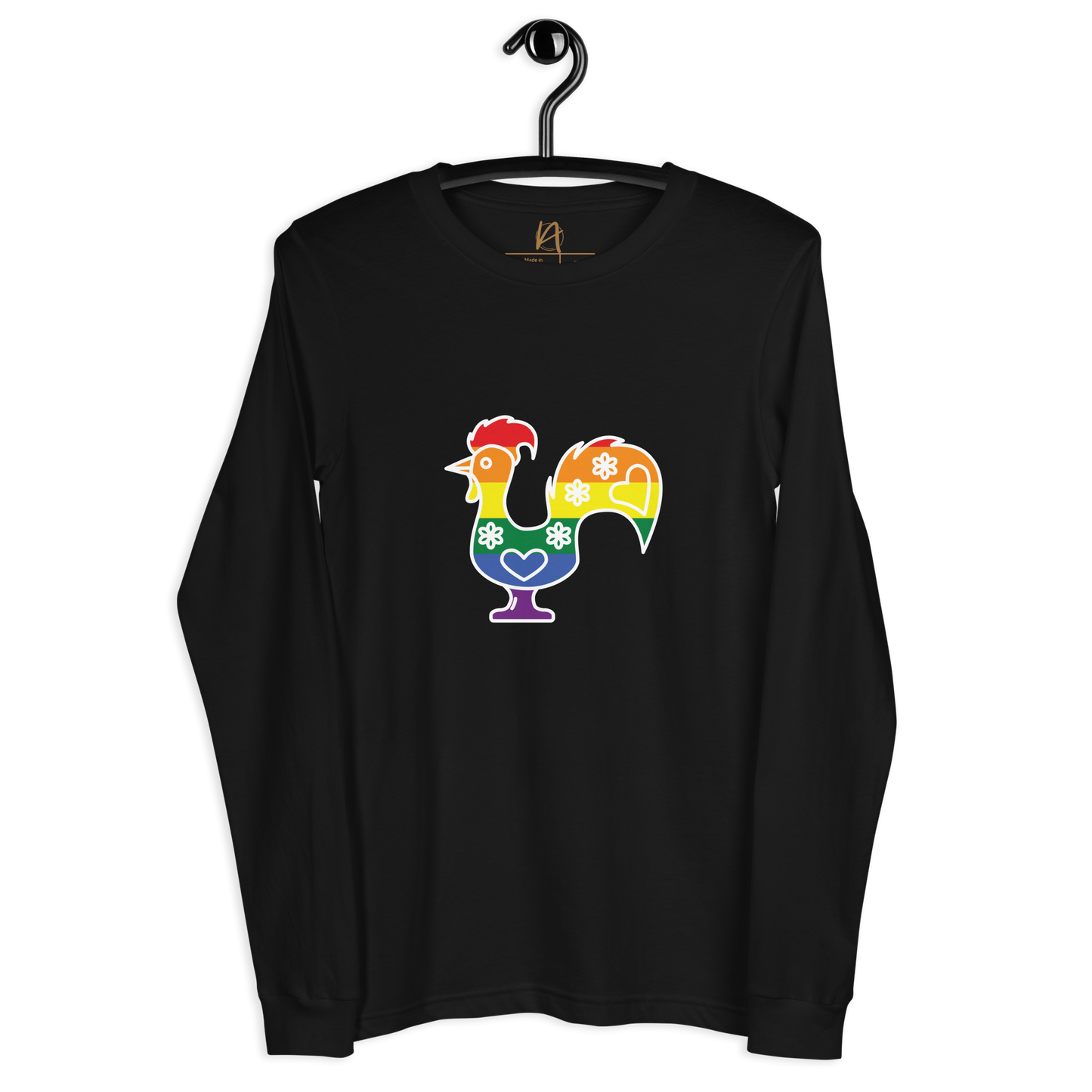 Galo de Barcelos LGBTQIA+ - Long sleeve Bella + Canvas unissexo