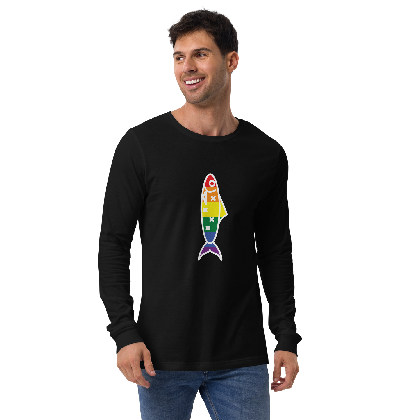 Sardinha LGBTQIA+ - Long sleeve Bella + Canvas unissexo