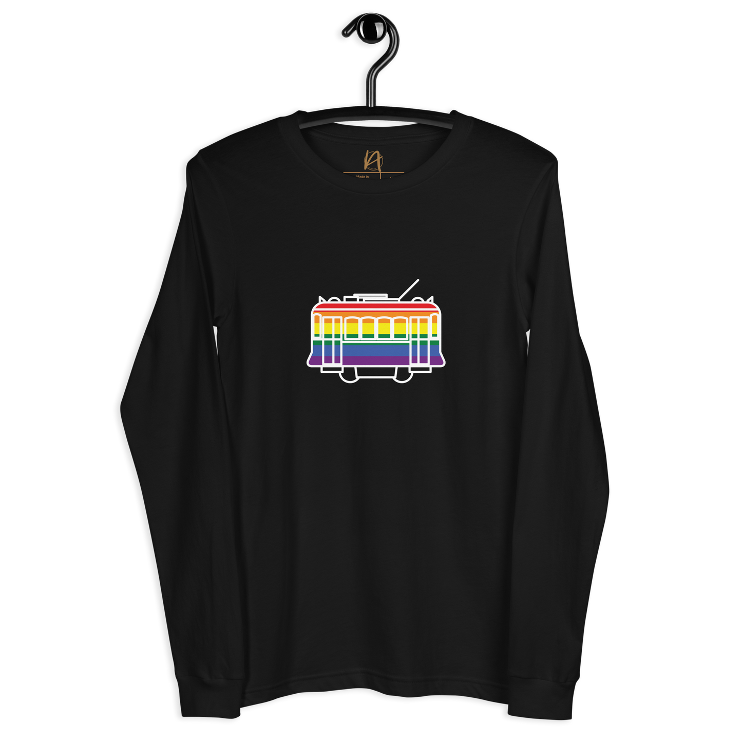 Elétrico LGBTQIA+ - Long sleeve Bella + Canvas unissexo