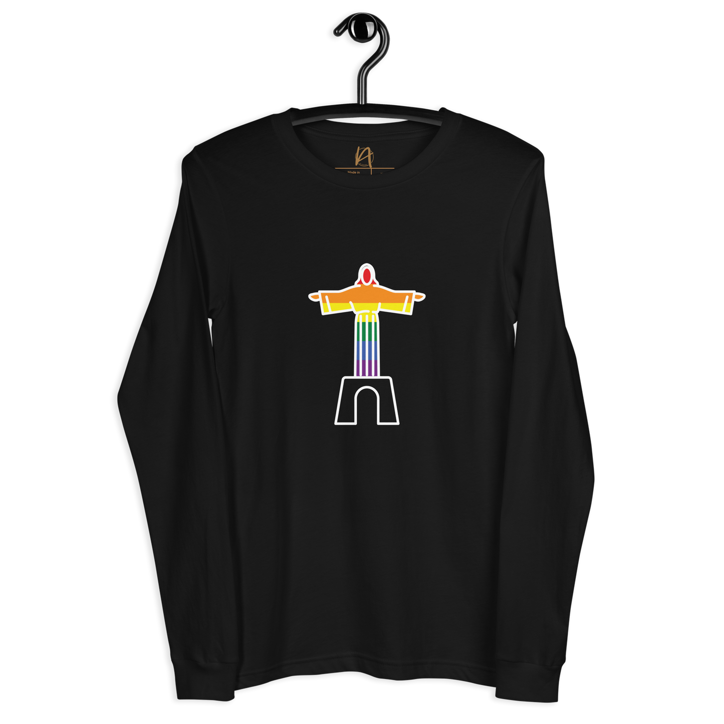 Cristo Rei - LGBTQIA+ - Long sleeve Bella + Canvas unissexo