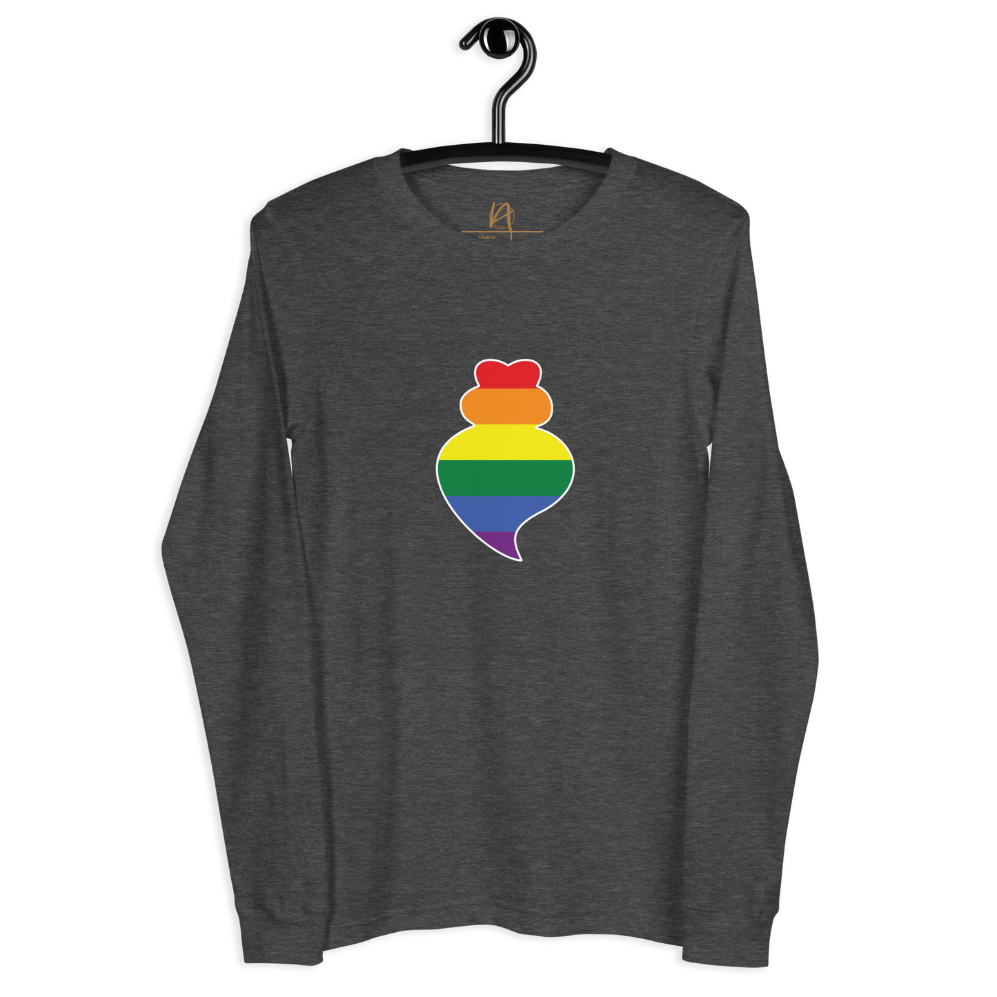 Coração de viana LGBTQIA+ - Long sleeve Bella + Canvas unissexo