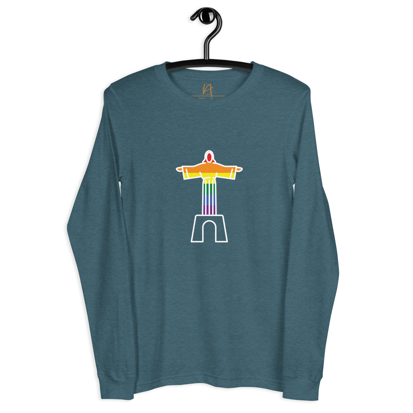 Cristo Rei - LGBTQIA+ - Long sleeve Bella + Canvas unissexo