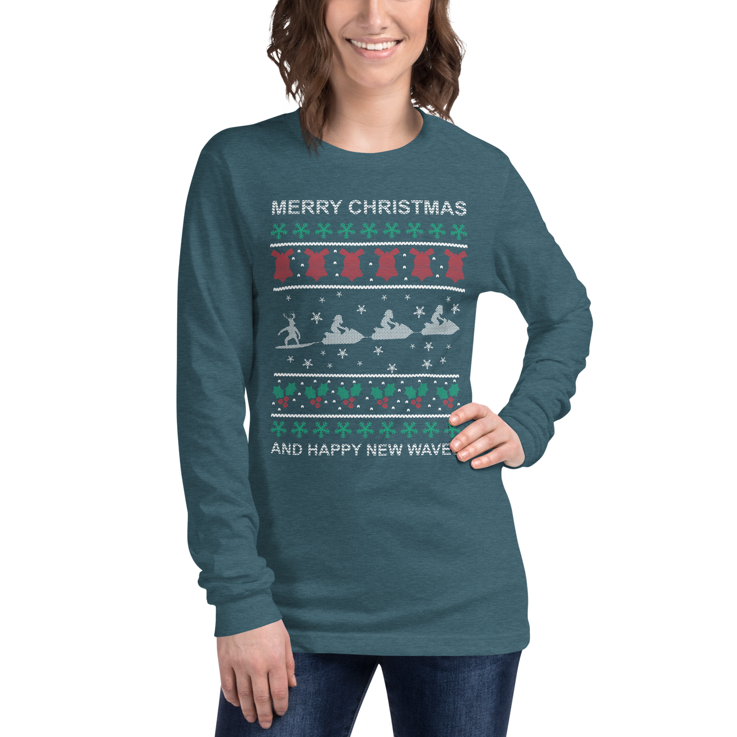 Natal na Nazaré 14 - Long sleeve Bella + Canvas unissexo