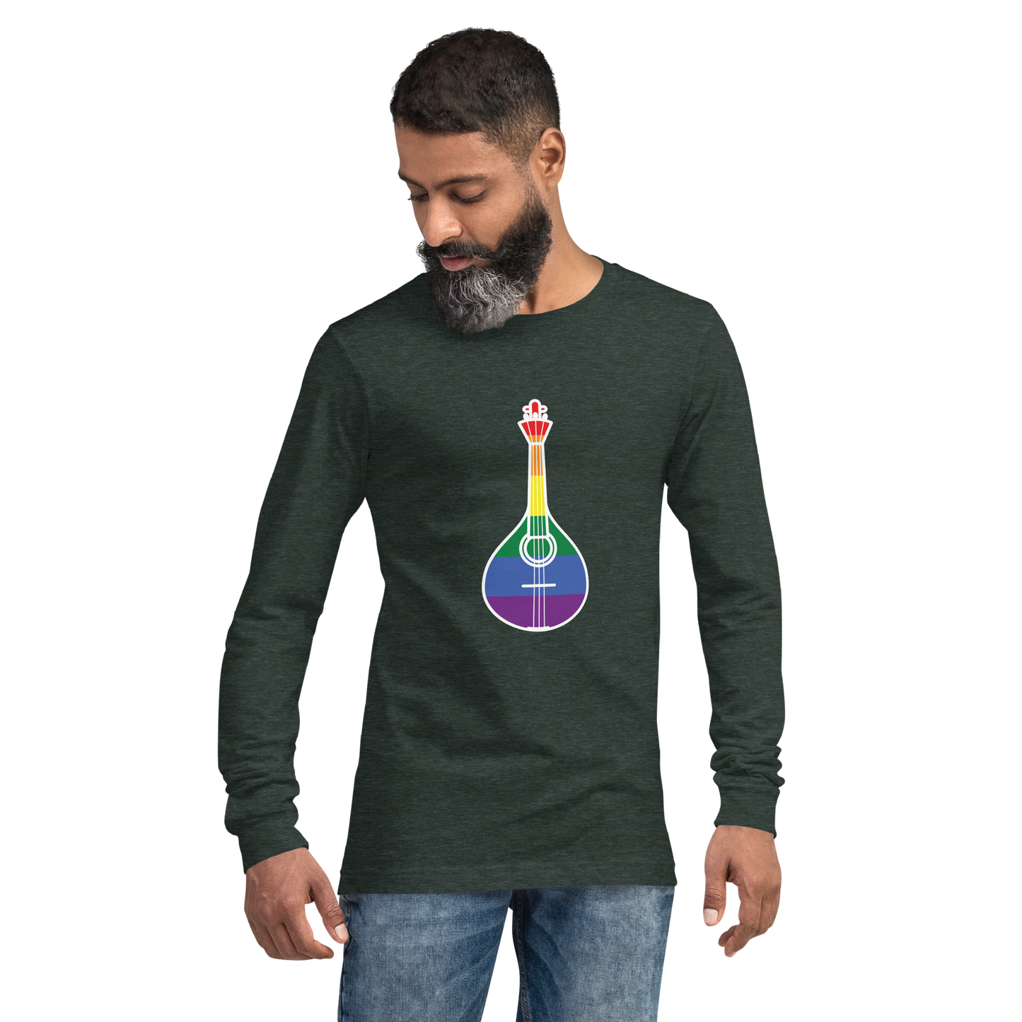 Guitarra portuguesa LGBTQIA+ - Long sleeve Bella + Canvas unissexo