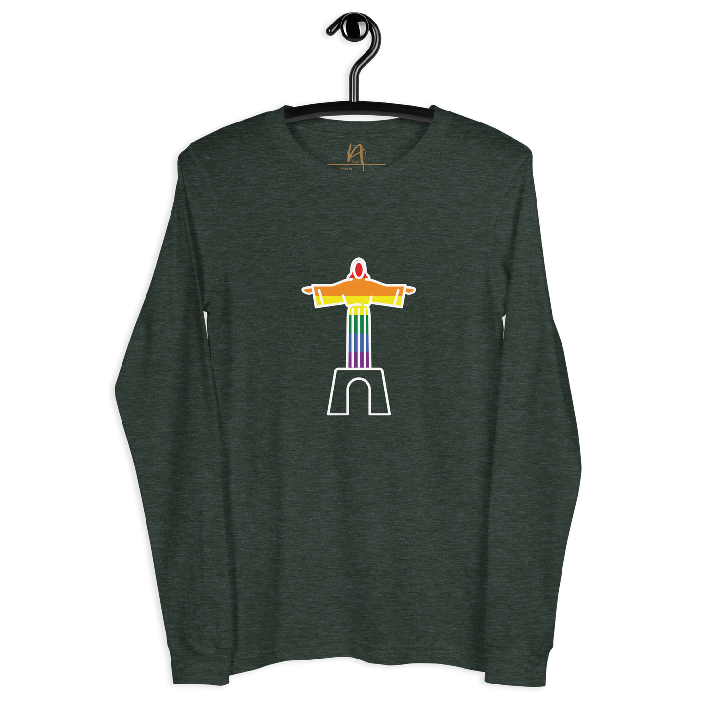 Cristo Rei - LGBTQIA+ - Long sleeve Bella + Canvas unissexo