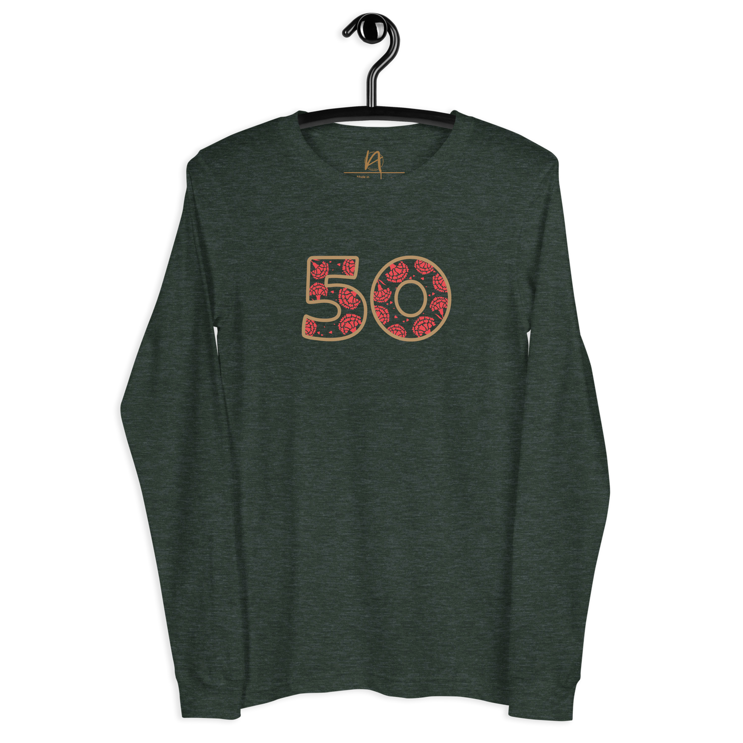 50 anos de Abril - Long sleeve Bella + Canvas unissexo