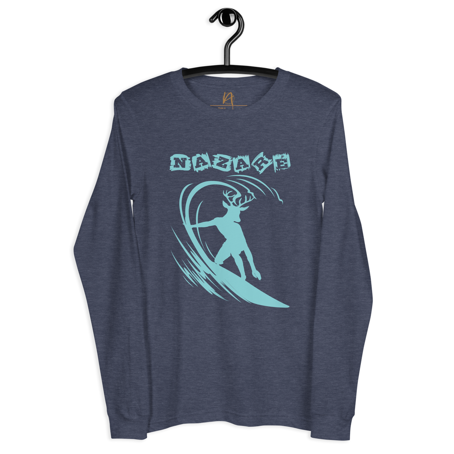 Nazaré surf 01 - Long sleeve Bella + Canvas unissexo