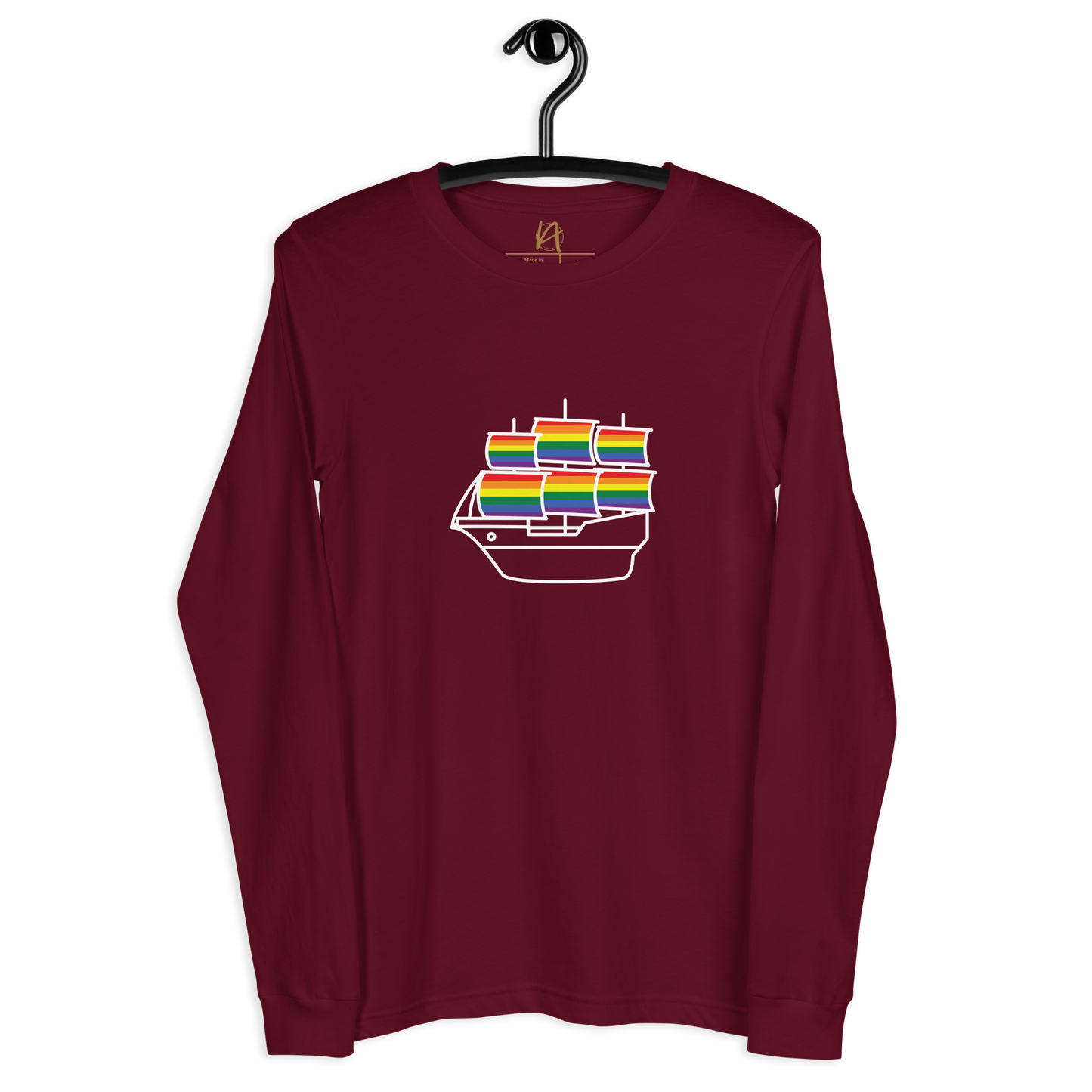 Caravela portuguesa LGBTQIA+ - Long sleeve Bella + Canvas unissexo