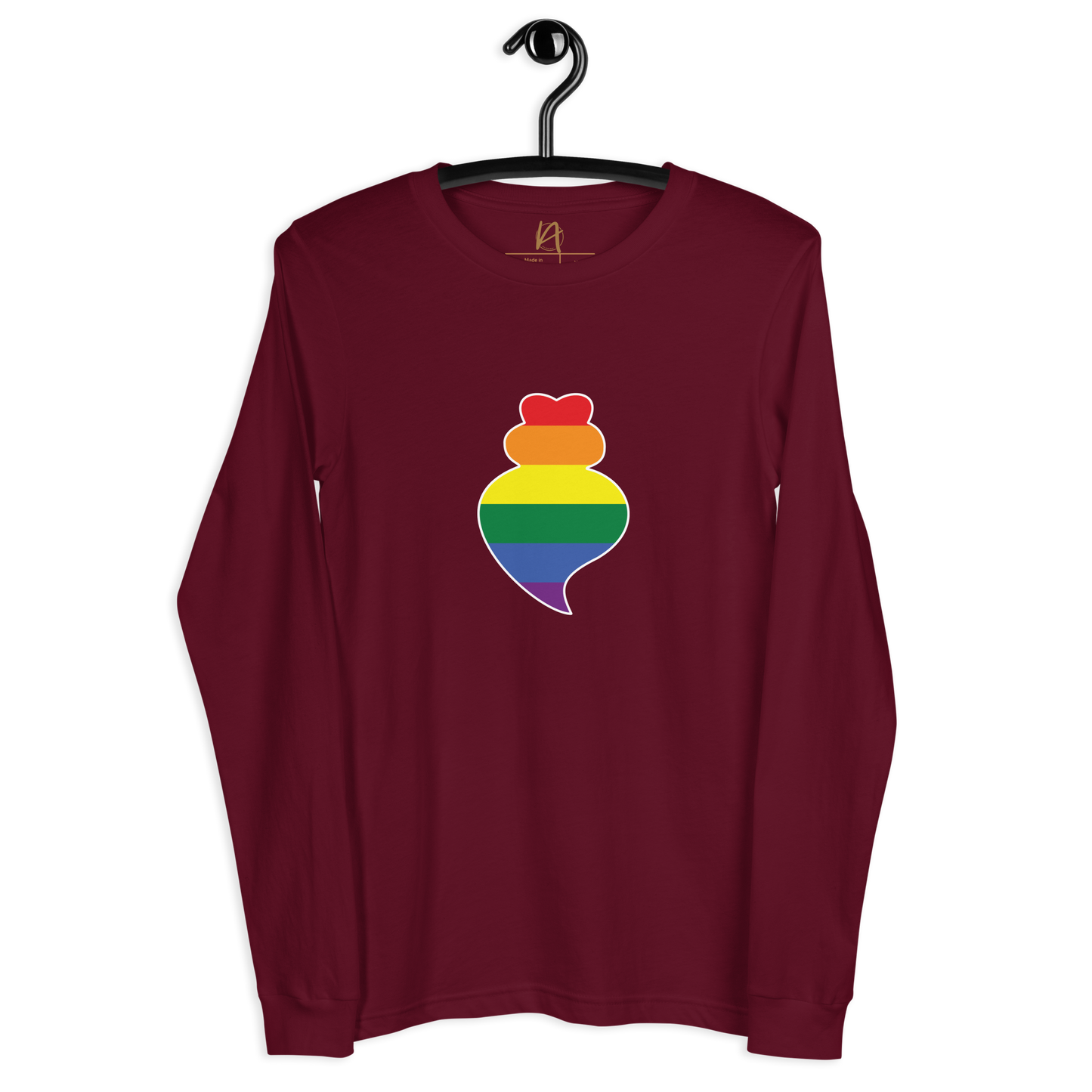 Coração de viana LGBTQIA+ - Long sleeve Bella + Canvas unissexo