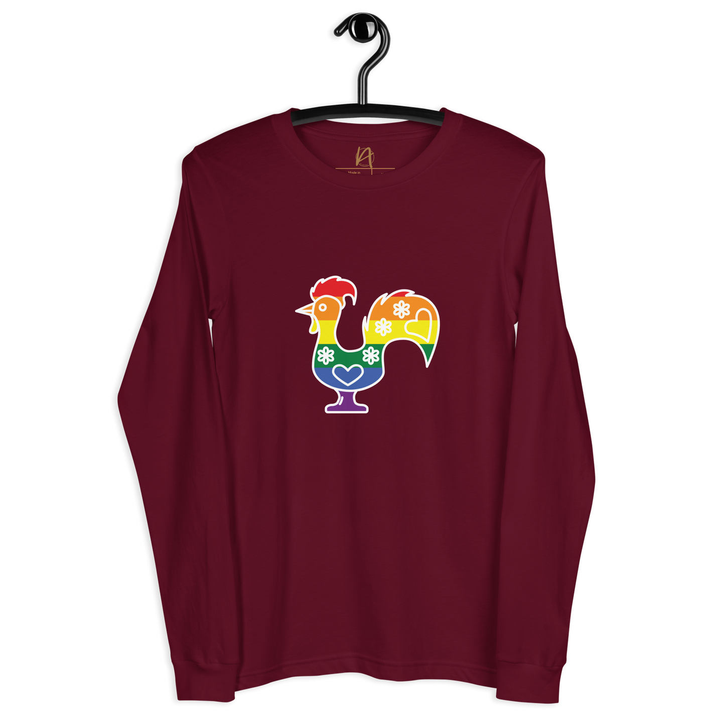 Galo de Barcelos LGBTQIA+ - Long sleeve Bella + Canvas unissexo