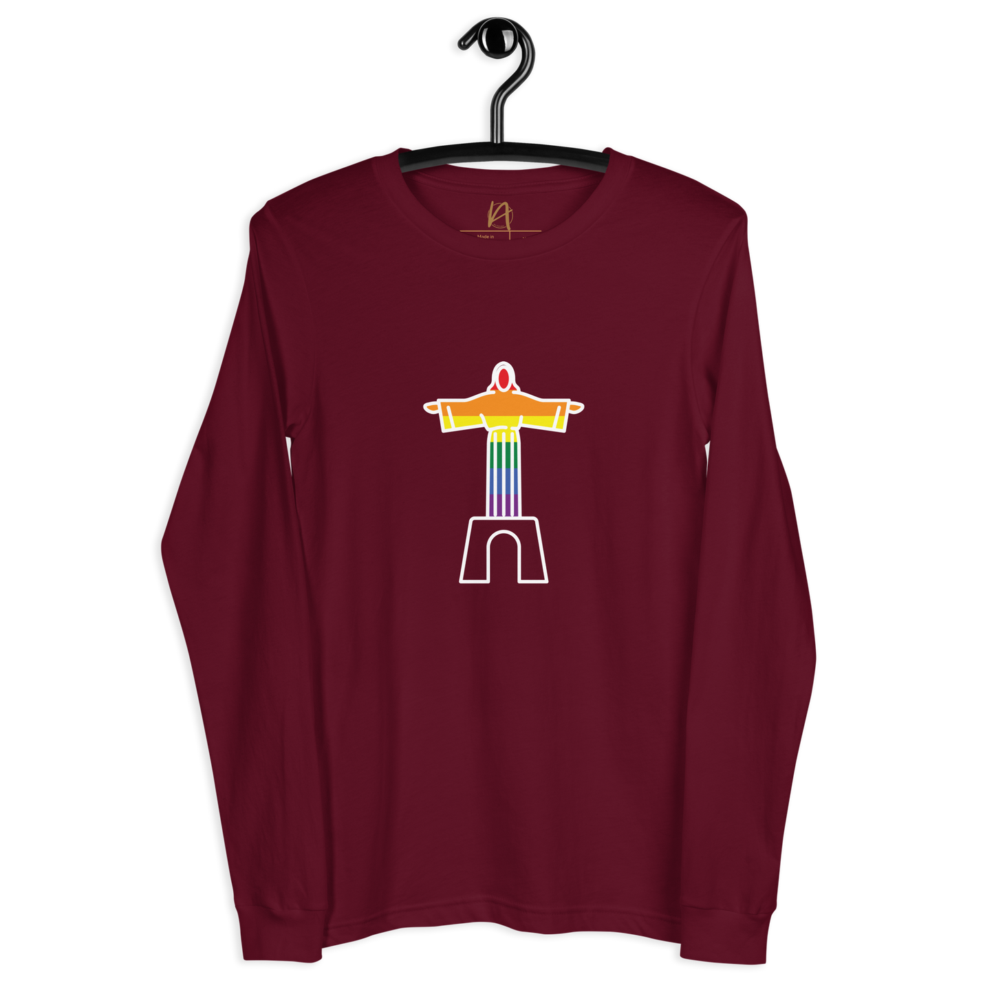 Cristo Rei - LGBTQIA+ - Long sleeve Bella + Canvas unissexo