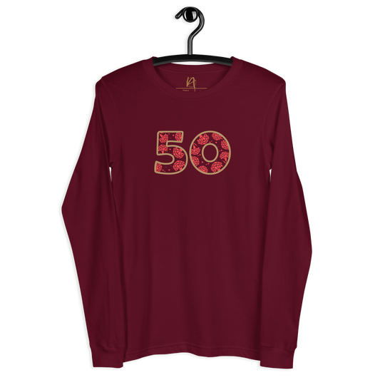 50 anos de Abril - Long sleeve Bella + Canvas unissexo