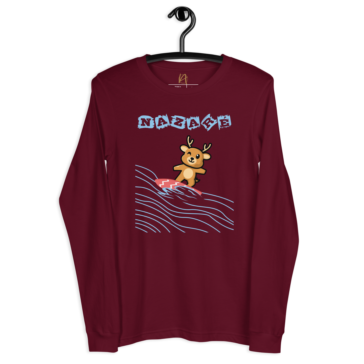 Nazaré surf 20 - Long sleeve Bella + Canvas unissexo