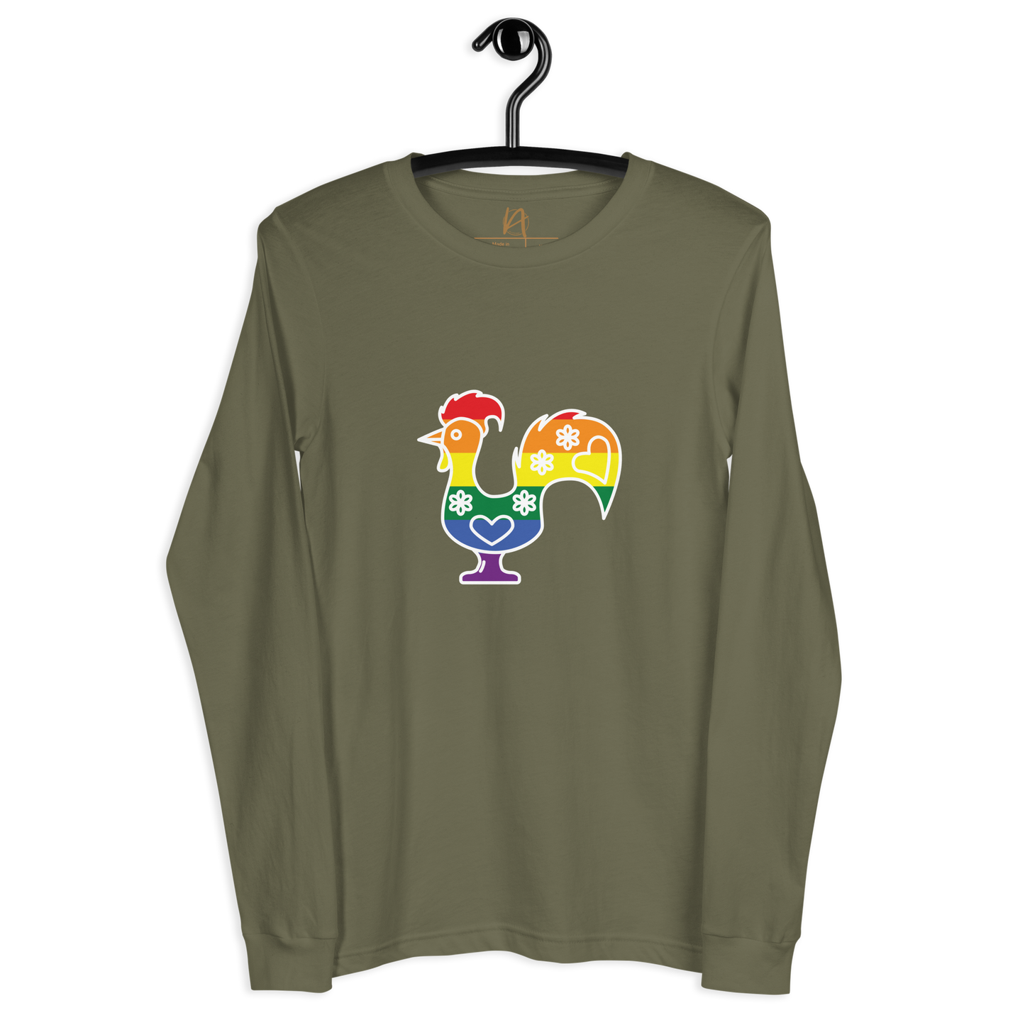 Galo de Barcelos LGBTQIA+ - Long sleeve Bella + Canvas unissexo