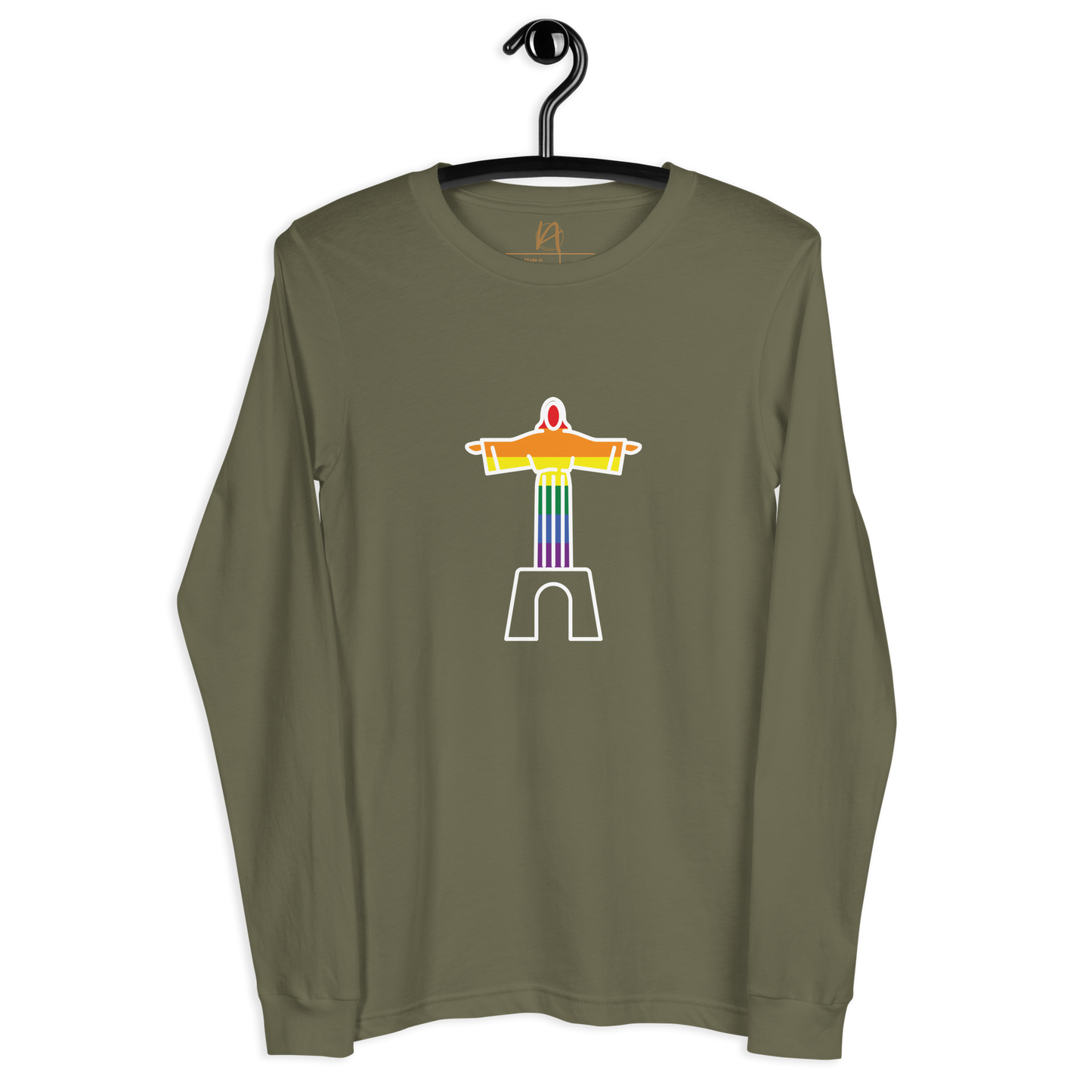 Cristo Rei - LGBTQIA+ - Long sleeve Bella + Canvas unissexo