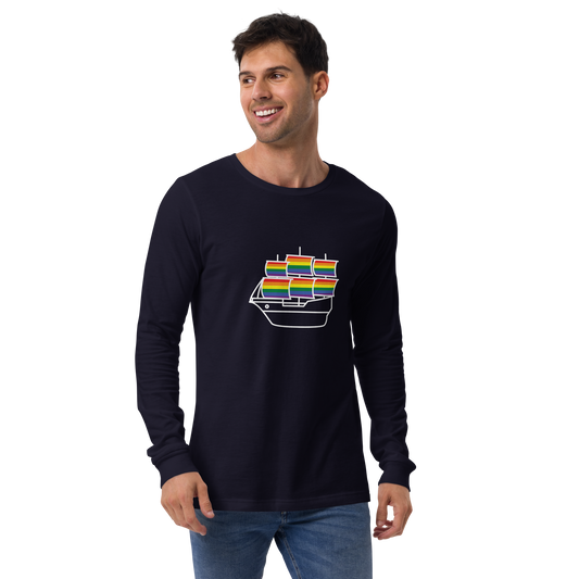 Caravela portuguesa LGBTQIA+ - Long sleeve Bella + Canvas unissexo